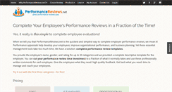 Desktop Screenshot of performancereviews.net