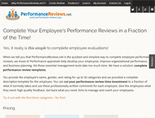 Tablet Screenshot of performancereviews.net